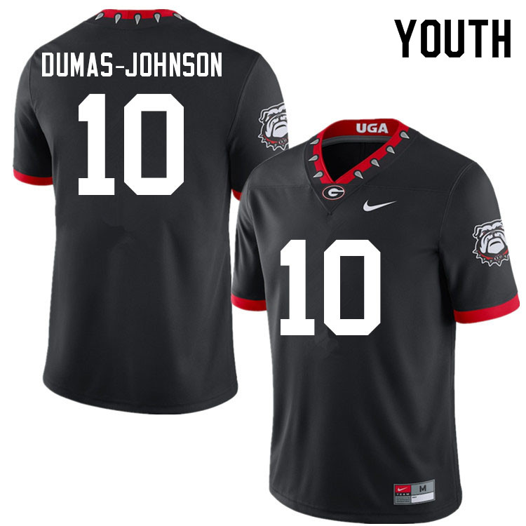 Youth #10 Jamon Dumas-Johnson Georgia Bulldogs College Football Jerseys Sale-100th Anniversary - Click Image to Close